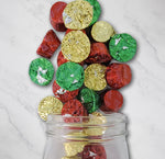Peanut Butter Cups Red Green Gold Wrapped
