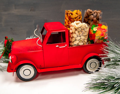 red truck gift basket